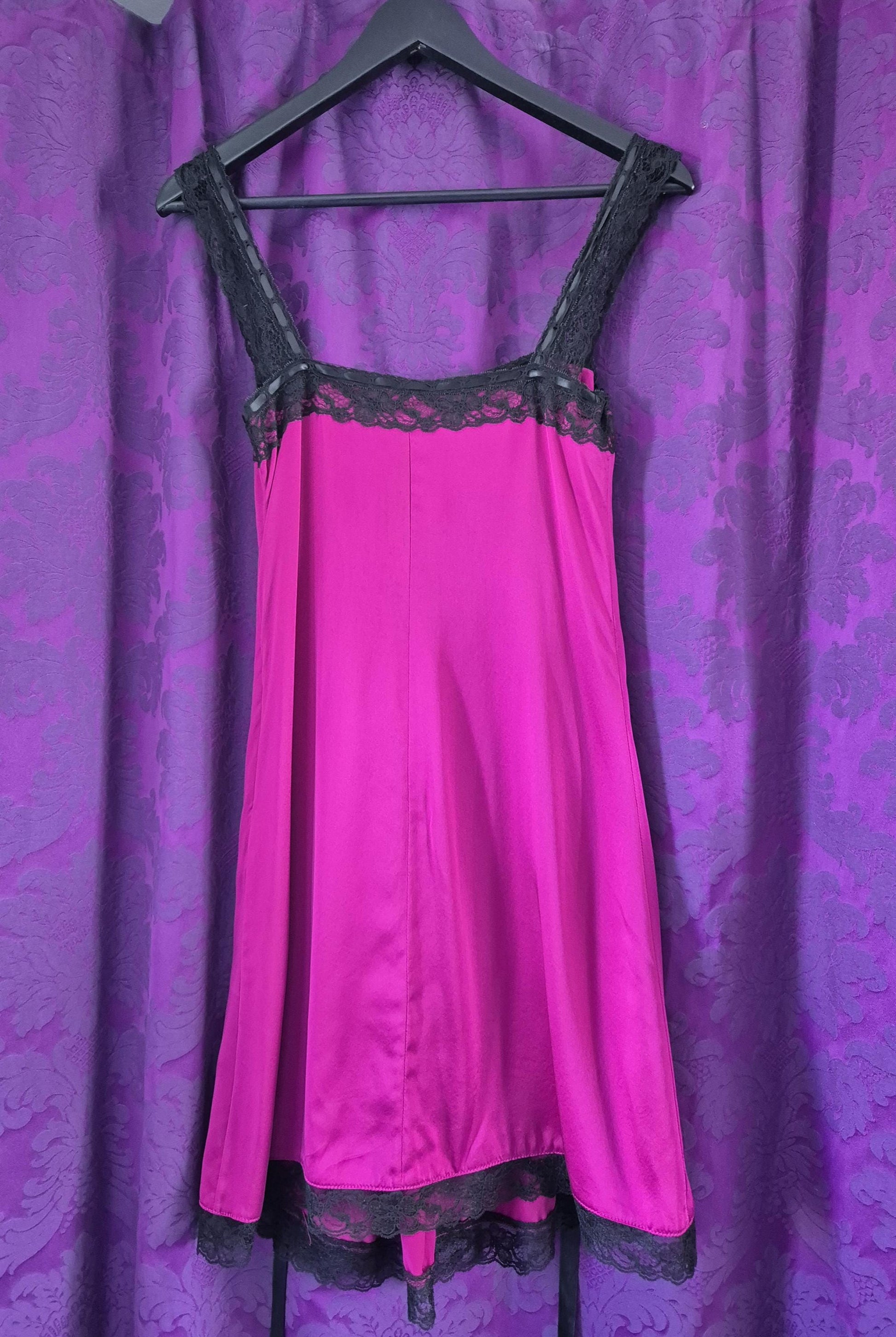 Vintage 90s/Y2K Betsey Johnson Silk Babydoll Slip Dress