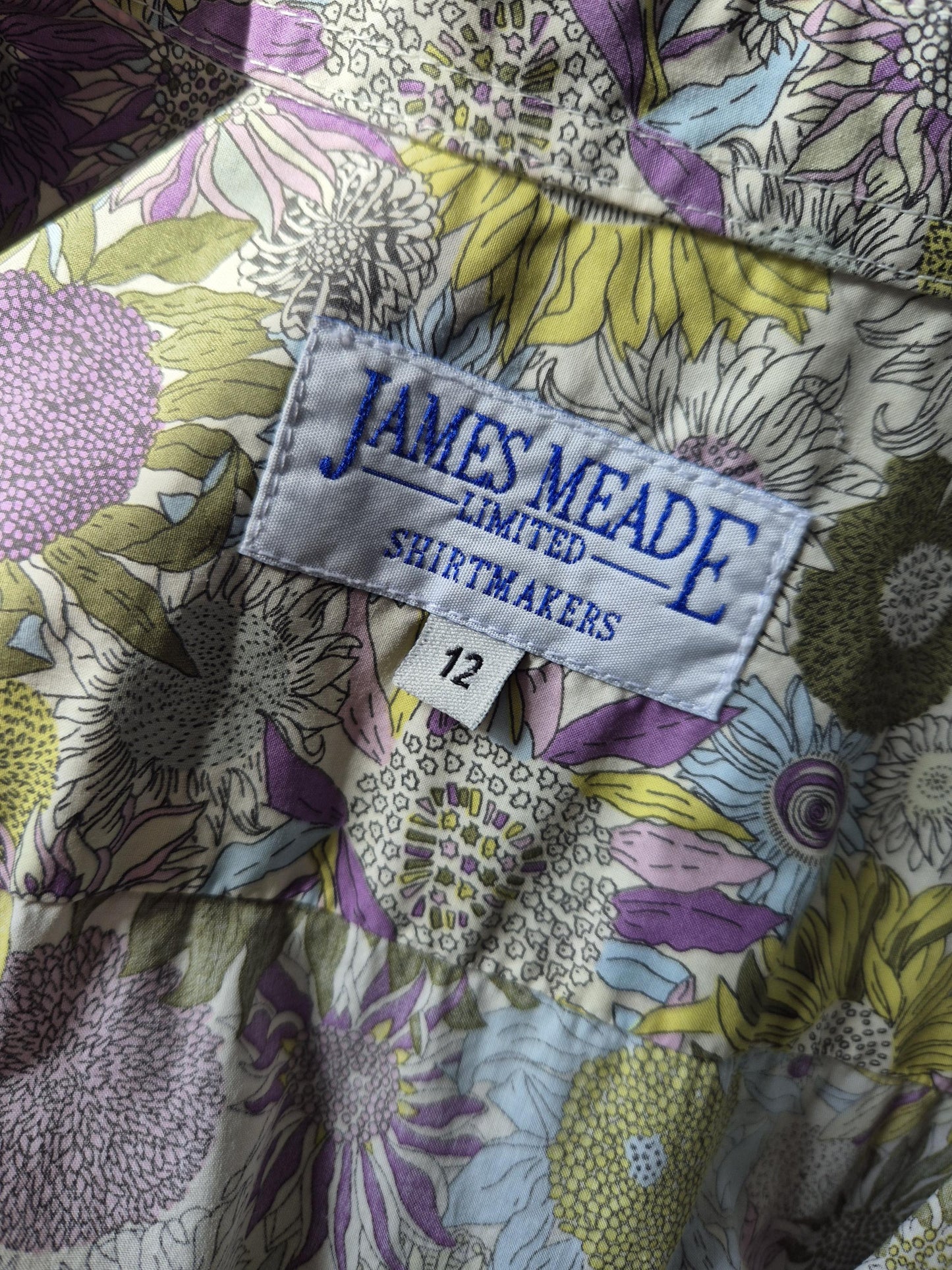 Vintage LIBERTY Floral Shirt by James Meade Shirtmakers