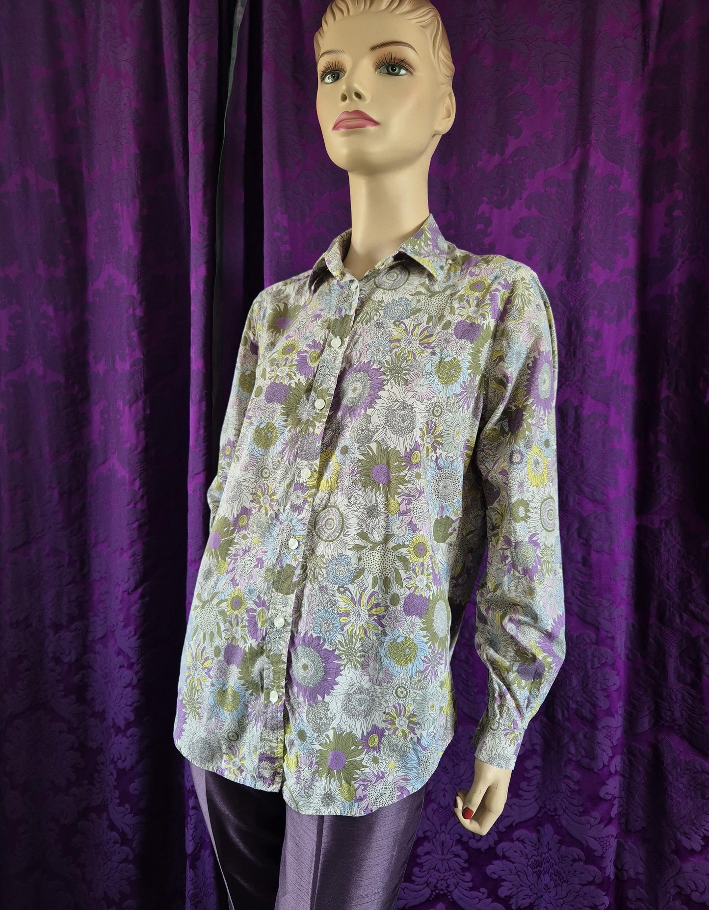 Vintage LIBERTY Floral Shirt by James Meade Shirtmakers