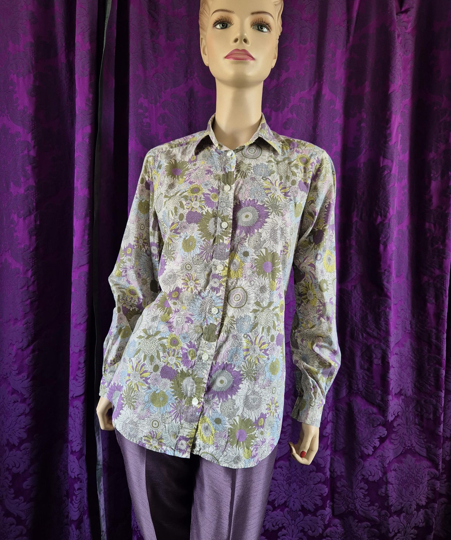 Vintage LIBERTY Floral Shirt by James Meade Shirtmakers