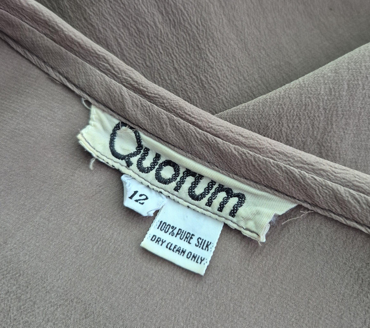 QUORUM by Ossie Clark Silk Poet Blouse