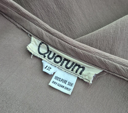 QUORUM by Ossie Clark Silk Poet Blouse