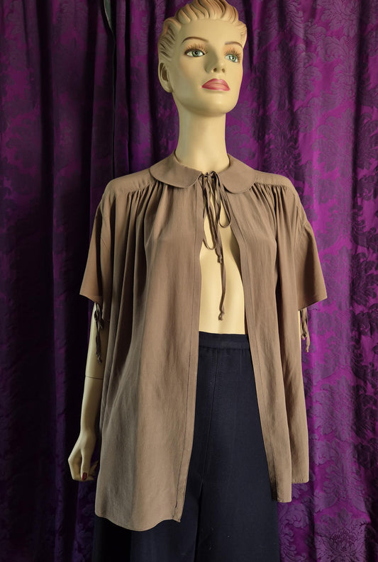 QUORUM by Ossie Clark Silk Poet Blouse