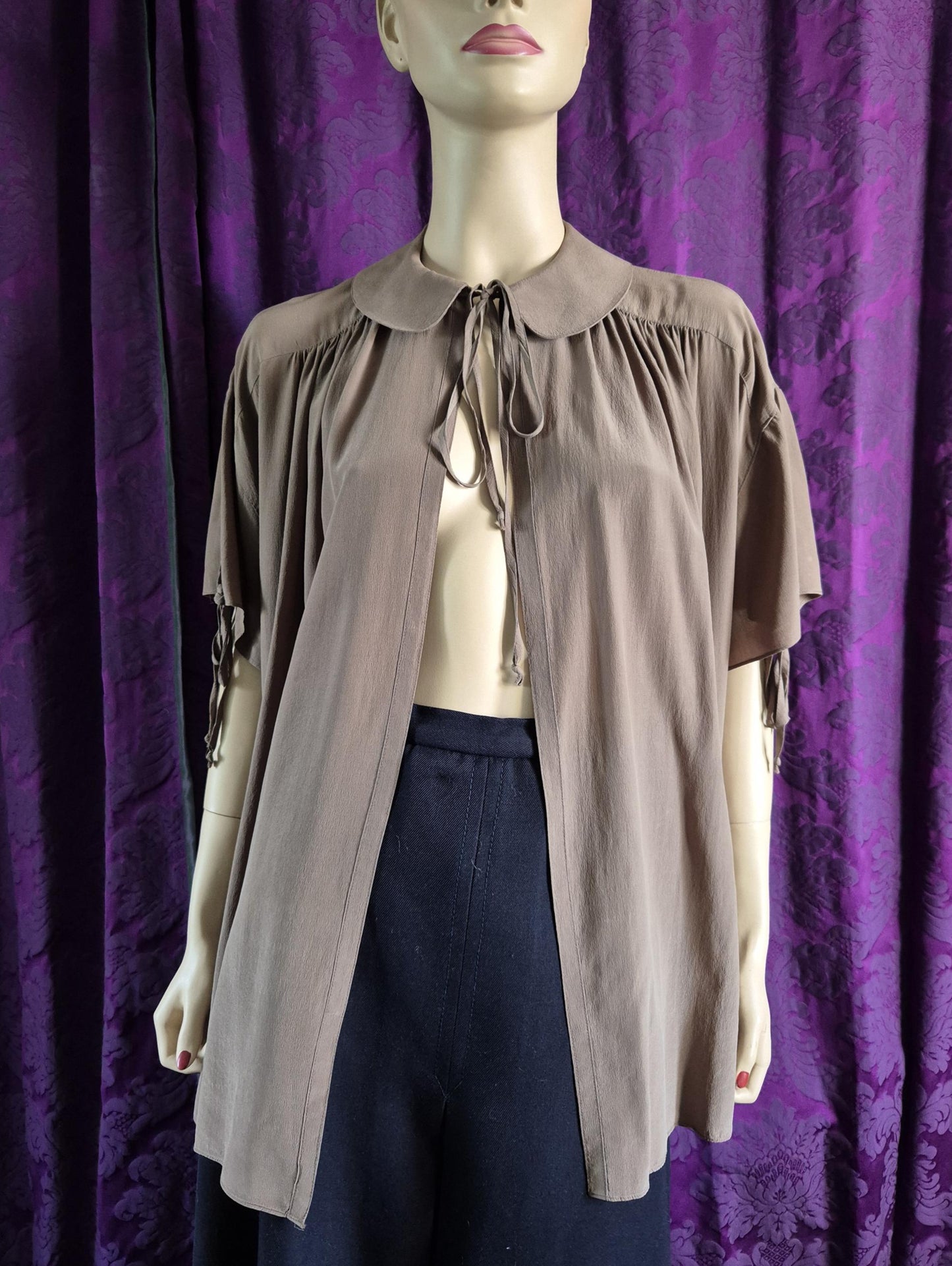 QUORUM by Ossie Clark Silk Poet Blouse