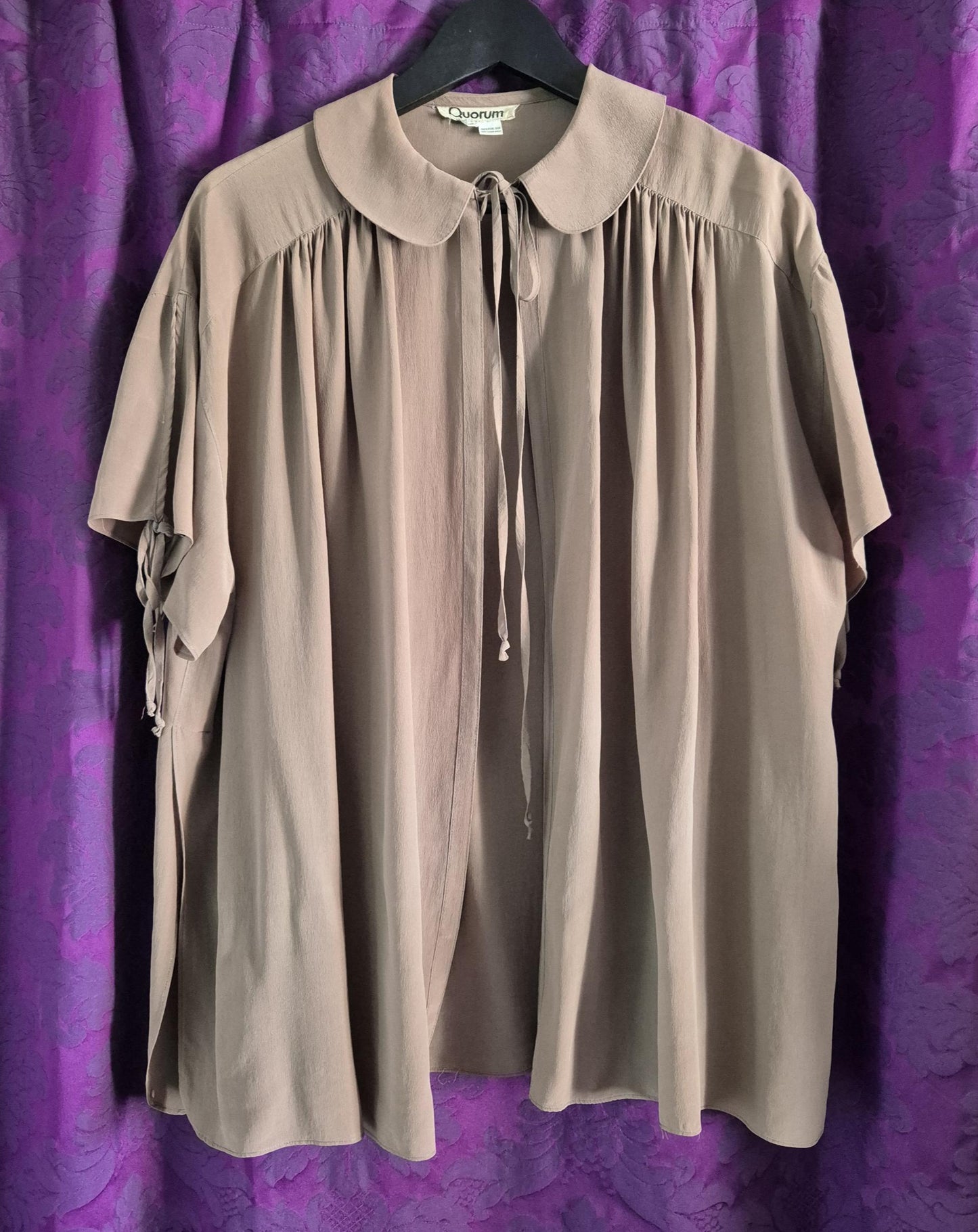QUORUM by Ossie Clark Silk Poet Blouse
