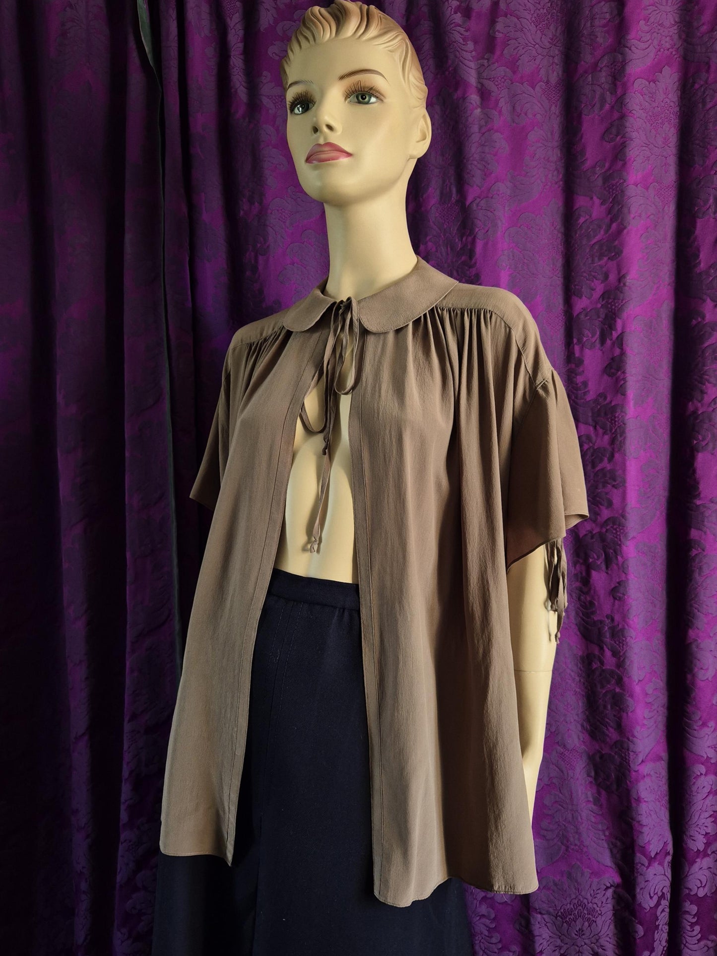 QUORUM by Ossie Clark Silk Poet Blouse