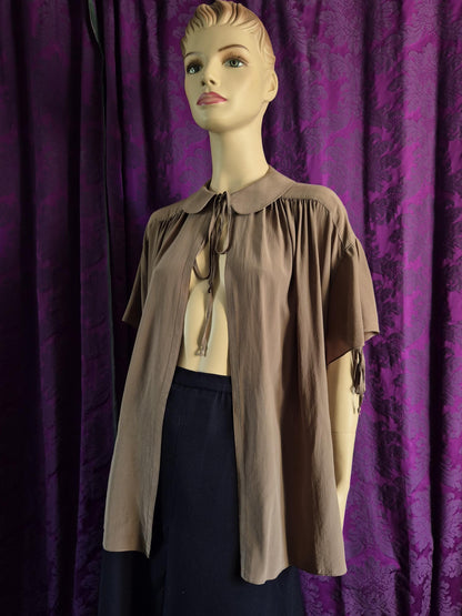 QUORUM by Ossie Clark Silk Poet Blouse