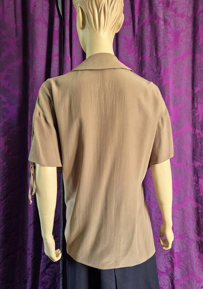 QUORUM by Ossie Clark Silk Poet Blouse