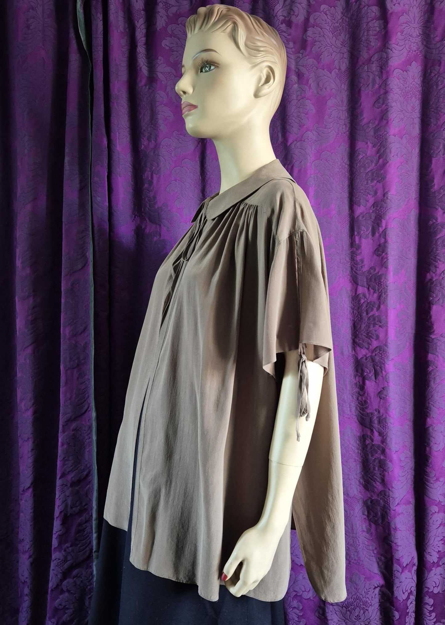 QUORUM by Ossie Clark Silk Poet Blouse