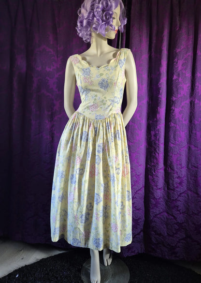 Vintage Laura Ashley Cotton Floral Sundress