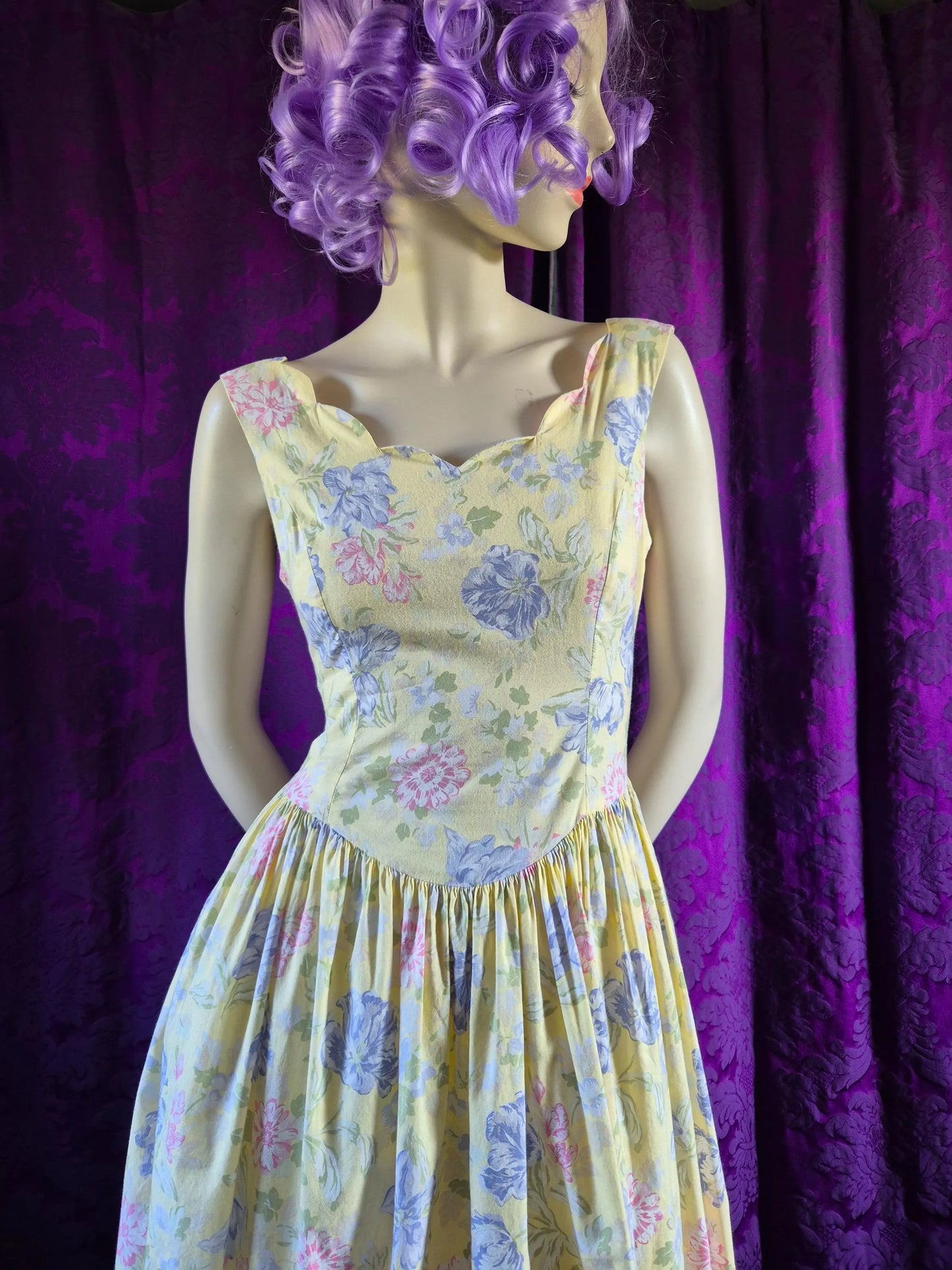 Vintage Laura Ashley Cotton Floral Sundress