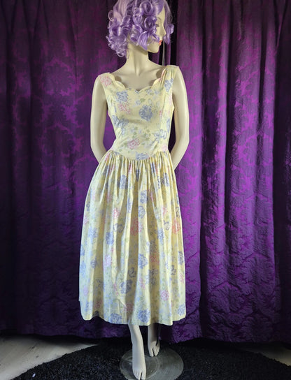 Vintage Laura Ashley Cotton Floral Sundress