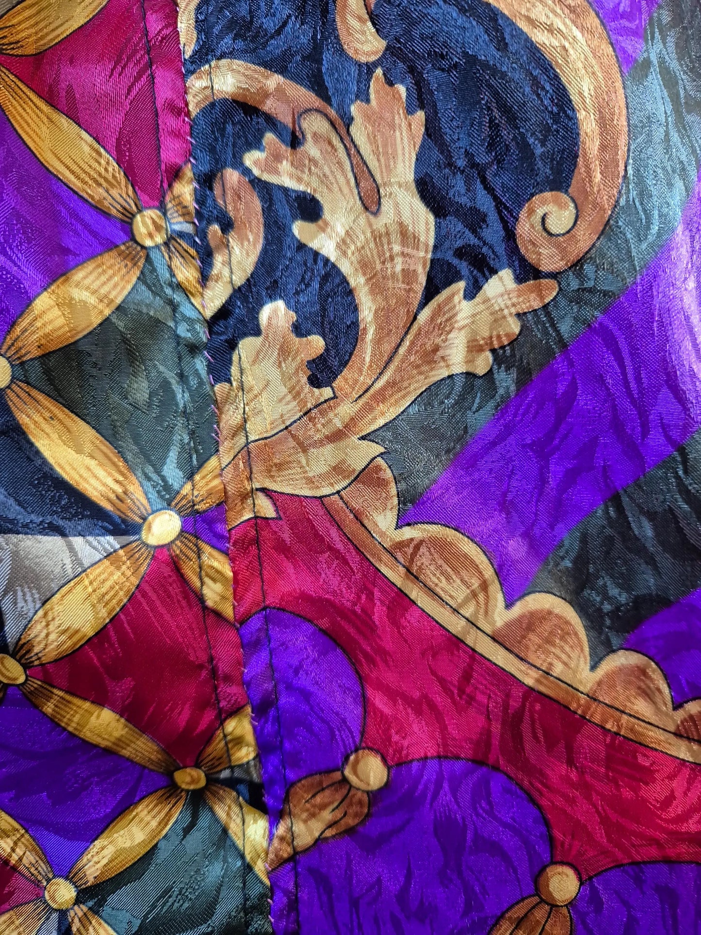 Vintage 1990s Jester Baroque Satin Jacquard Dress