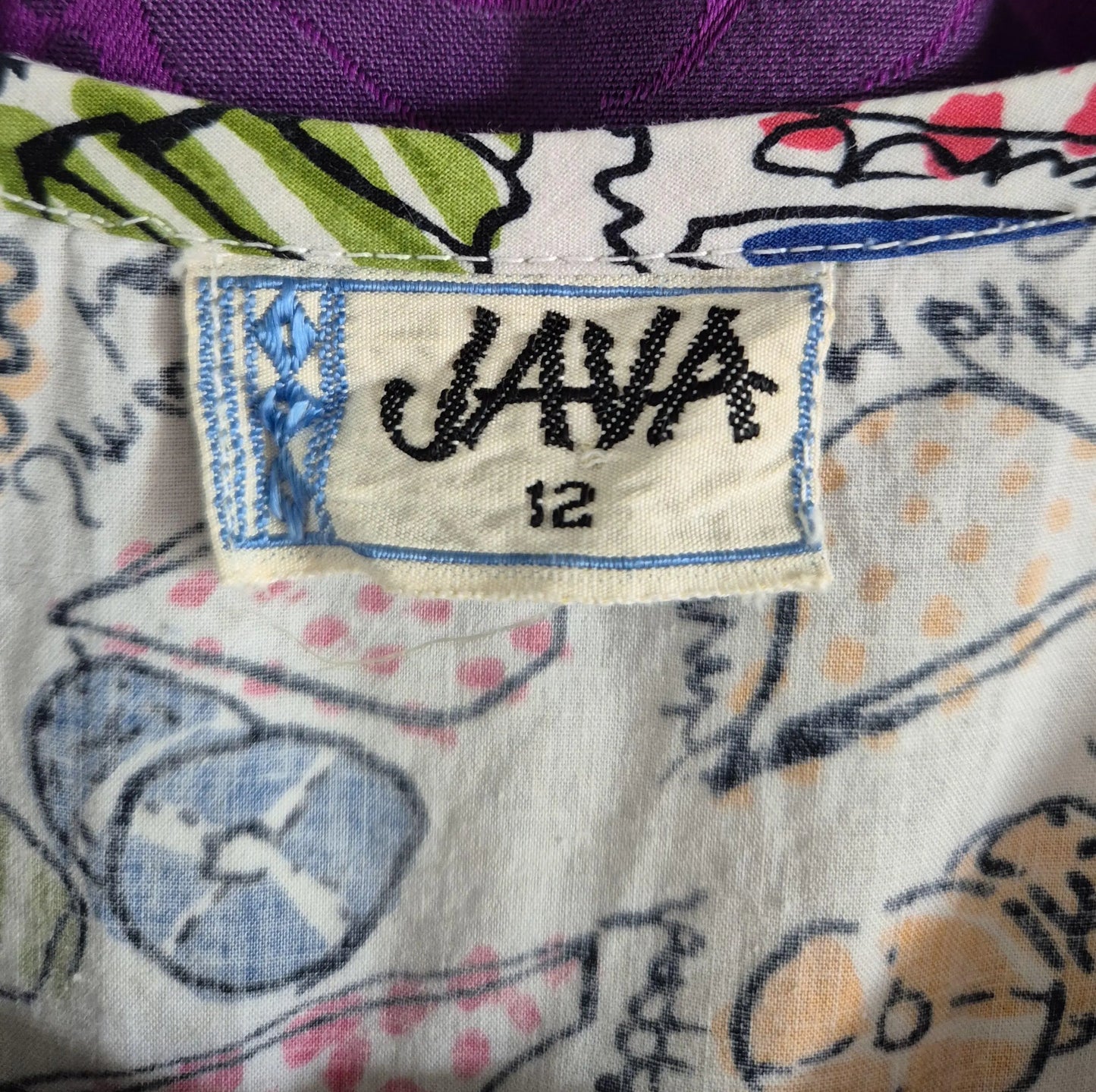 Vintage 1990s Cotton Hats Print Fit & Flare Sundress