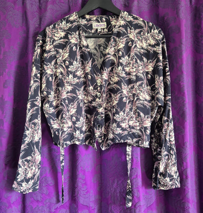 Vintage 1990s LIBERTY of London Floral Print Waistcoat Style Blouse