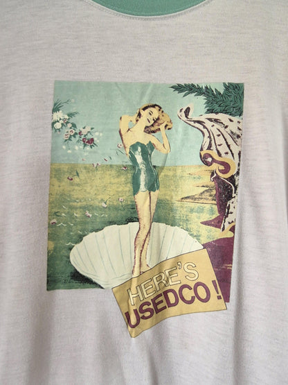 Vintage 1990s Usedco Venus Pin-Up Postmodern Art T-Shirt