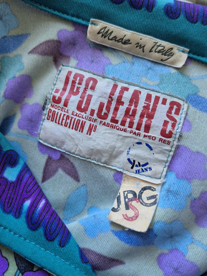 JPG Jean's by Jean Paul Gaultier Floral Print Maxi Polo Shirt Dress