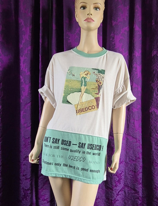 Vintage 1990s Usedco Venus Pin-Up Postmodern Art T-Shirt