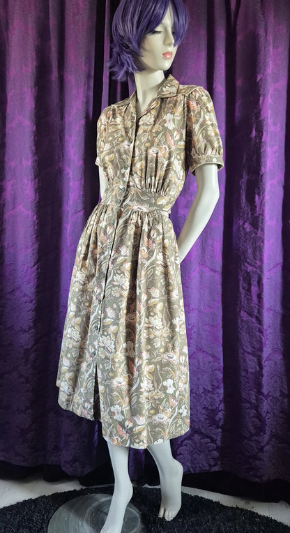 Marion Donaldson cotton chintz floral shirtdress