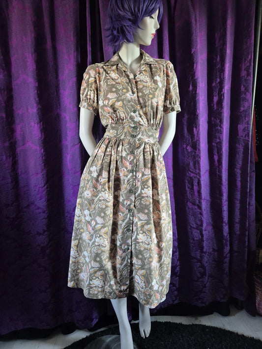 Marion Donaldson cotton chintz floral shirtdress