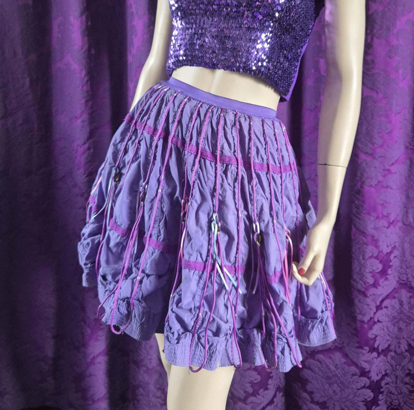Vintage Purple London Rave Skirt