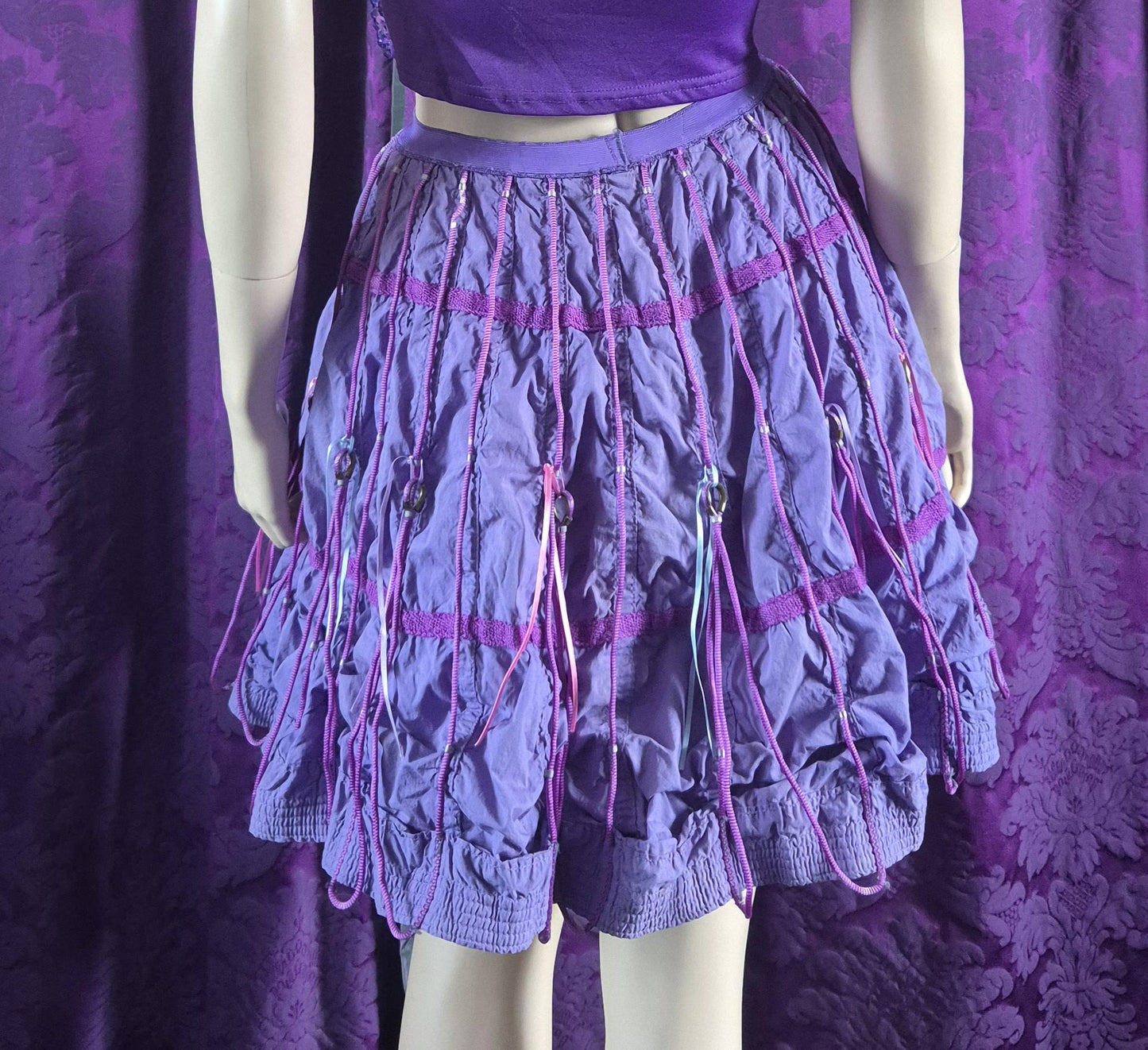 Vintage Purple London Rave Skirt