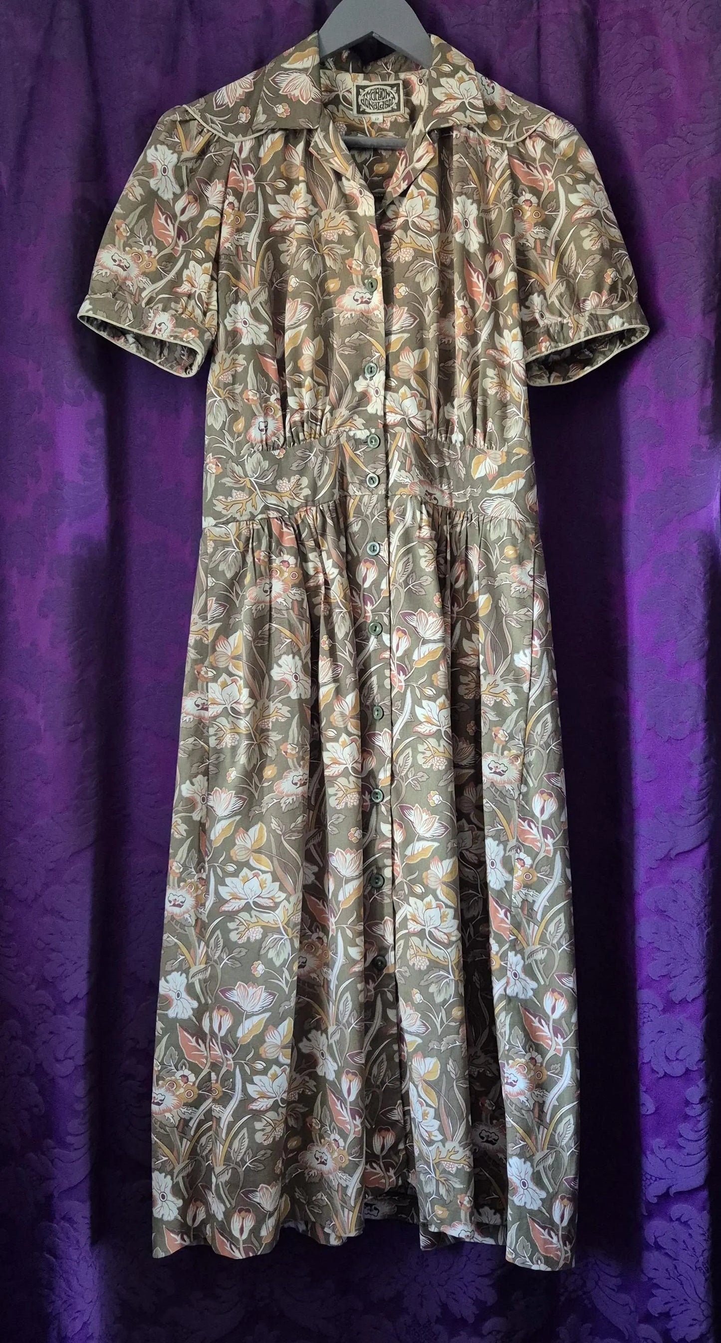 Marion Donaldson cotton chintz floral shirtdress