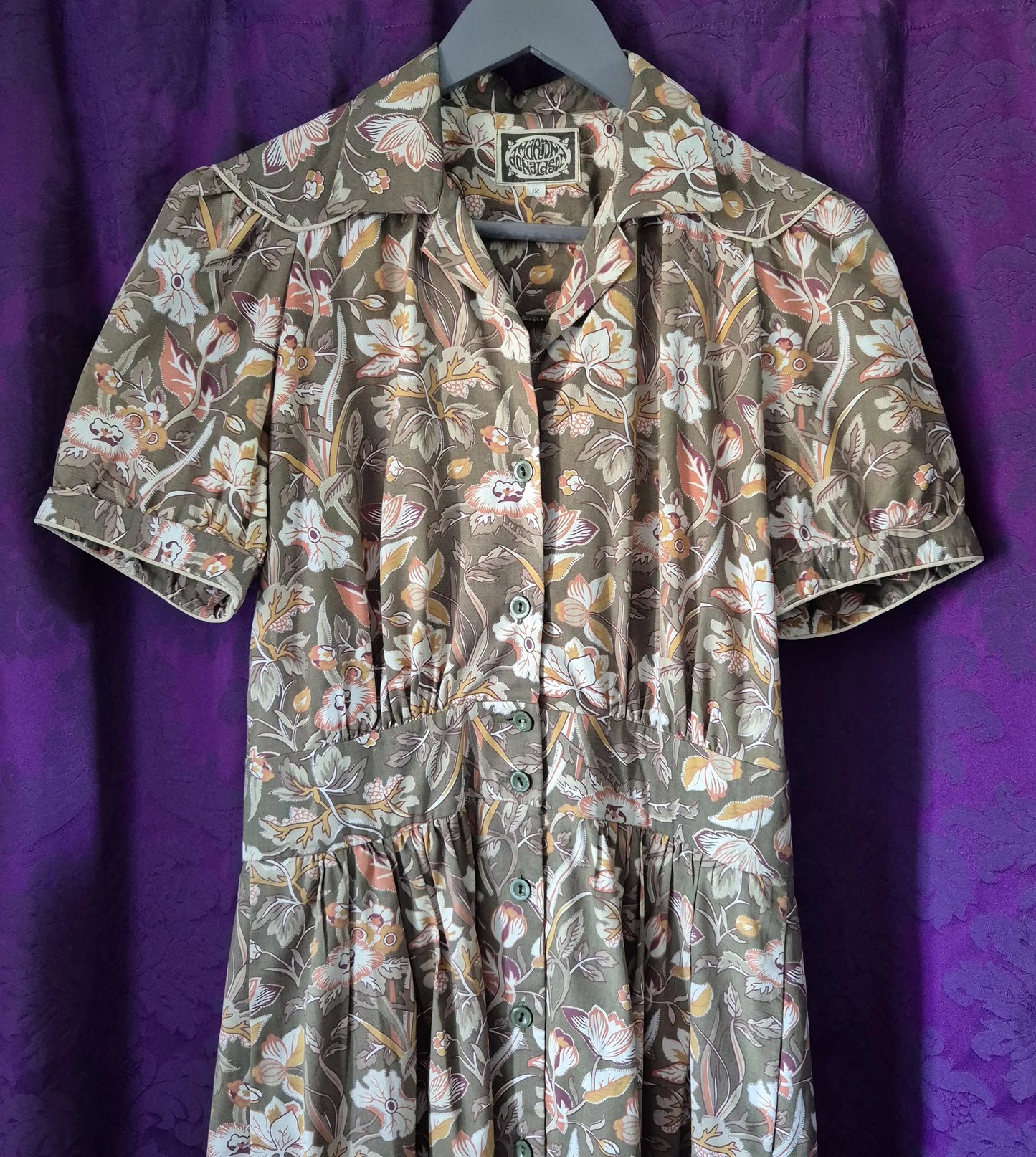 Marion Donaldson cotton chintz floral shirtdress