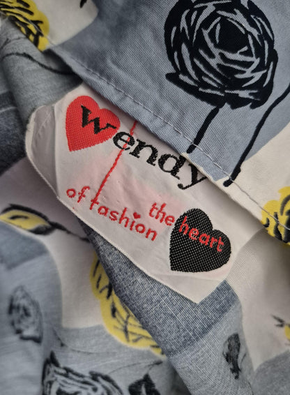 Cotton rose print 1950s shirtwaist dress by Wendy the Heart of Fashion