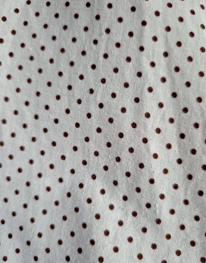 Cotton Spotted 1950s Circle Skirt Dress