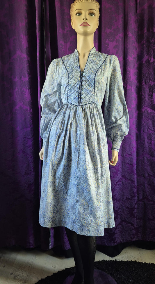 Vintage 1970s Origin for Liberty of London Cotton Print Smock Dress