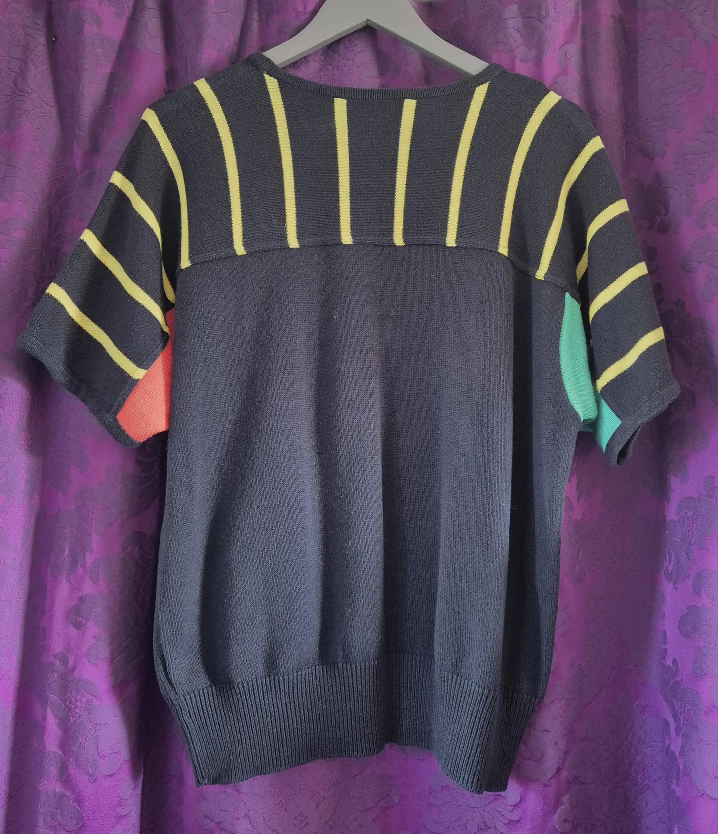 Vintage 1980s Novelty Angel Fish Beaded Jumper