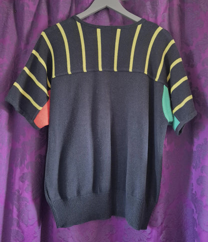 Vintage 1980s Novelty Angel Fish Beaded Jumper