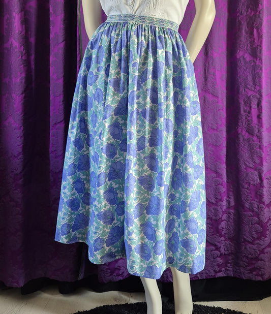 Vintage Liberty of London Cotton Floral Print Skirt