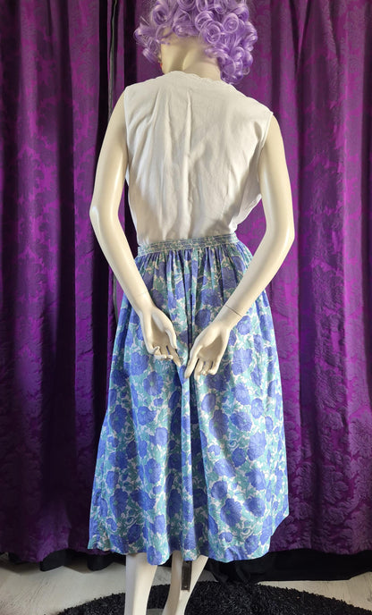 Vintage Liberty of London Cotton Floral Print Skirt
