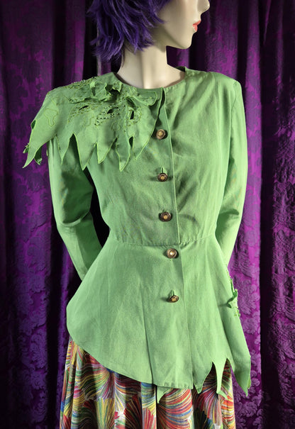 Postmodern Peter Pan Sculptural Detail Jacket