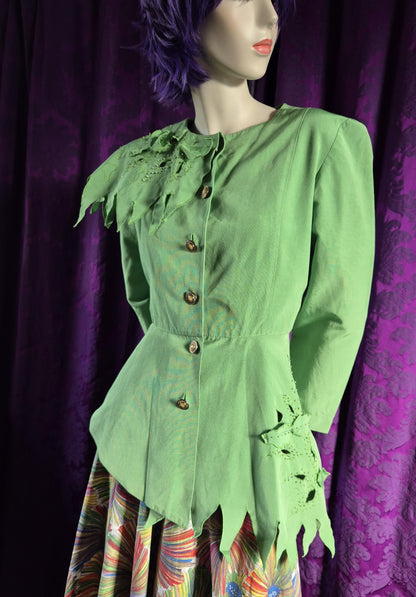 Postmodern Peter Pan Sculptural Detail Jacket