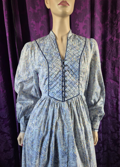 Vintage 1970s Origin for Liberty of London Cotton Print Smock Dress
