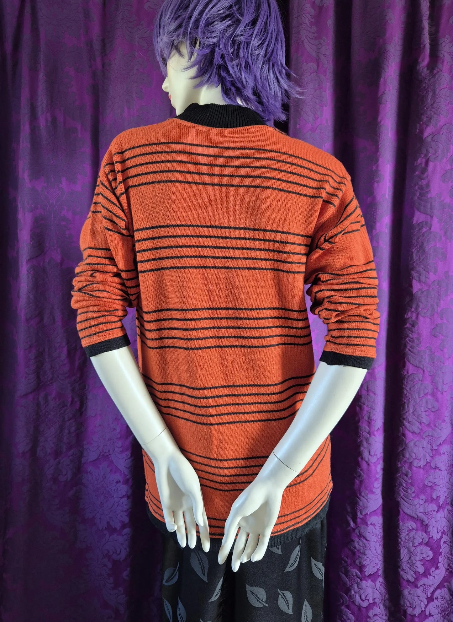 Vintage Novelty "I Like the Night" Jumper with Appliqué Cabaret Singer