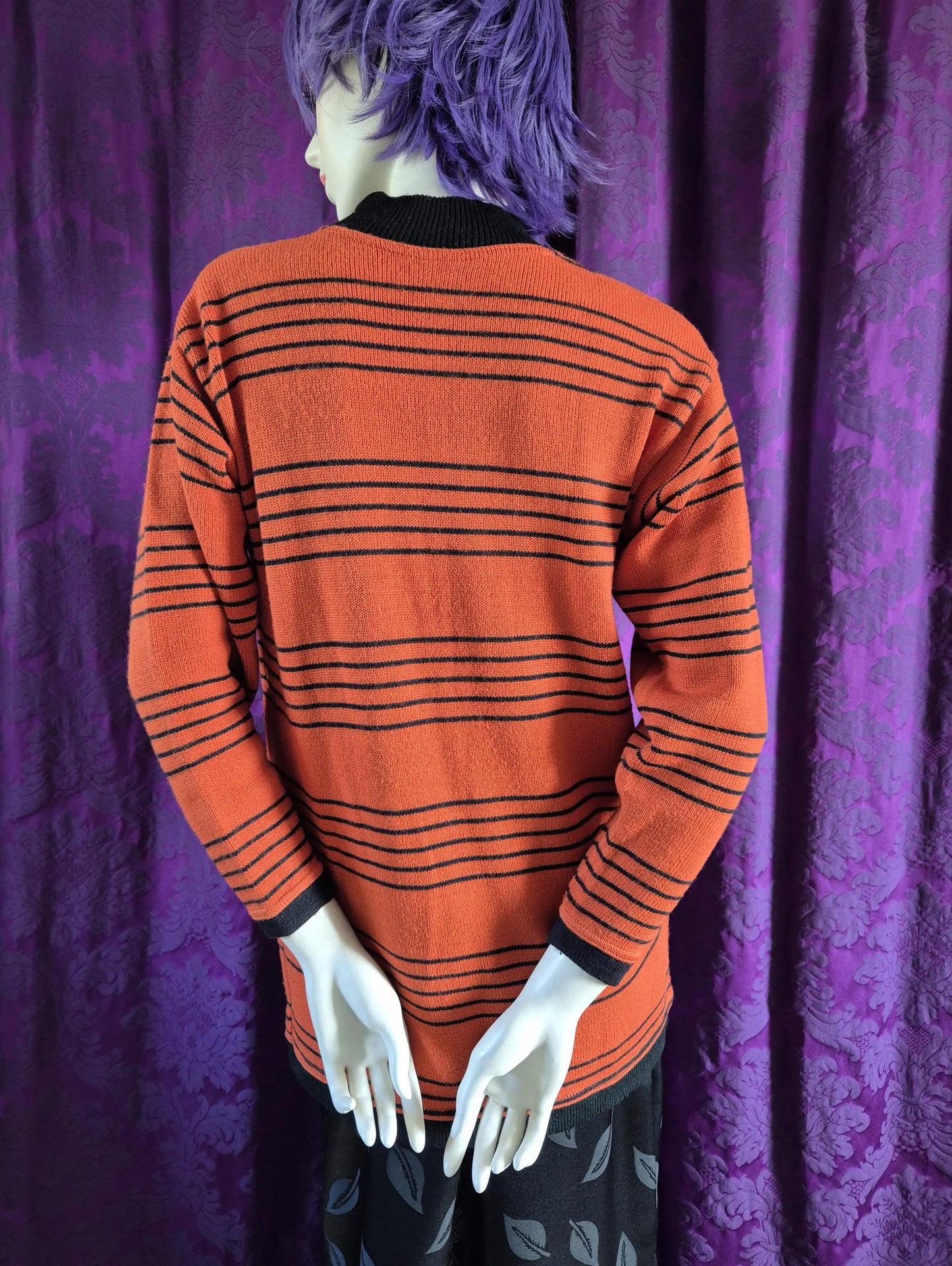 Vintage Novelty "I Like the Night" Jumper with Appliqué Cabaret Singer