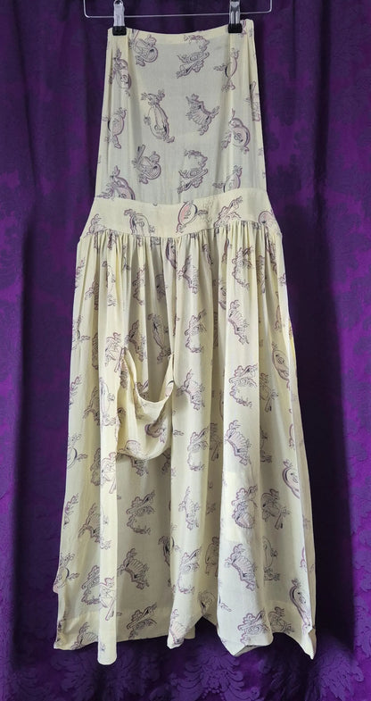 Make Do And Mend Full Apron with Musical Instruments Print