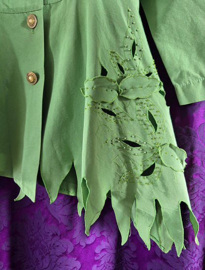 Postmodern Peter Pan Sculptural Detail Jacket