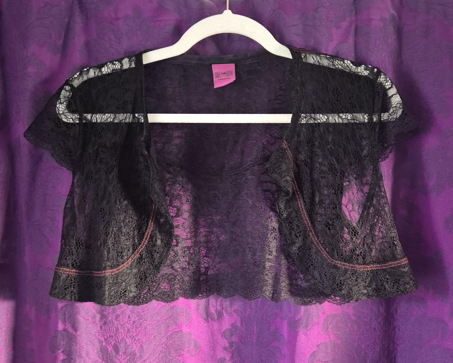 Save The Queen Floral and Geometric Print Dress & Lace Bolero