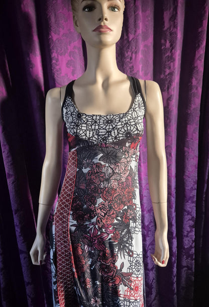 Save The Queen Floral and Geometric Print Dress & Lace Bolero