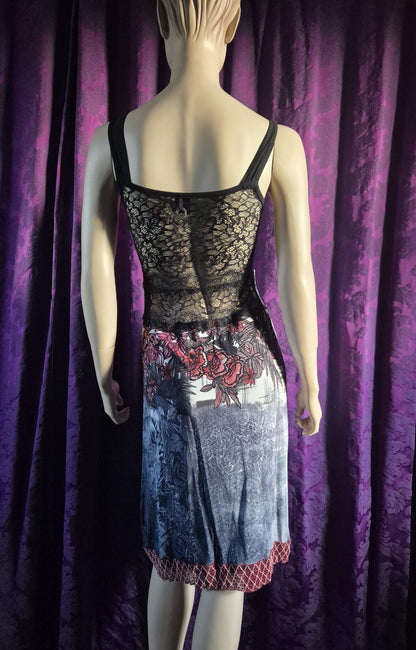 Save The Queen Floral and Geometric Print Dress & Lace Bolero