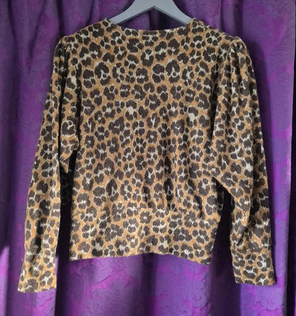 Leopard Lurex Knit Co-Ord