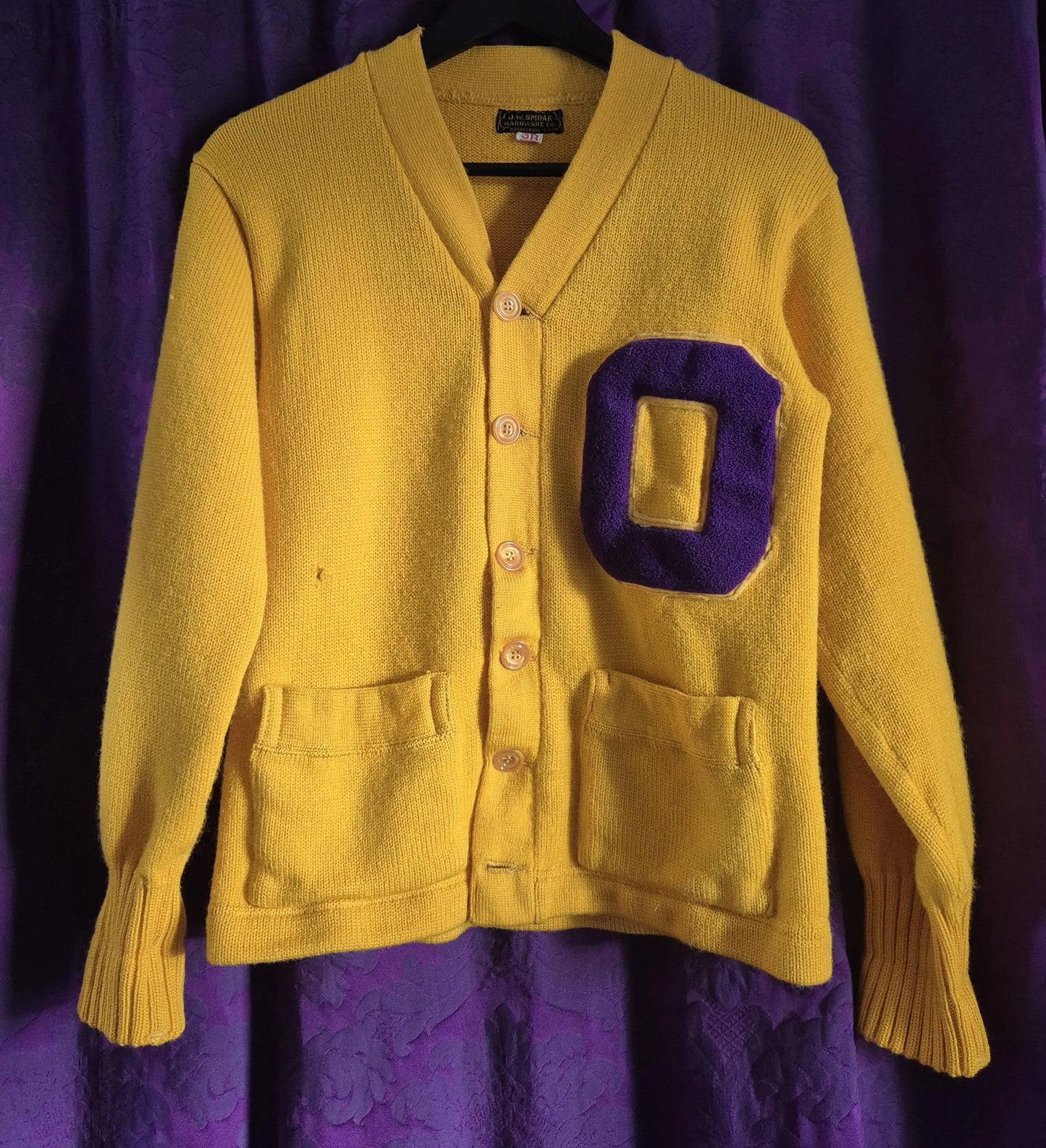 True Vintage Wool Varsity Letterman Cardigan