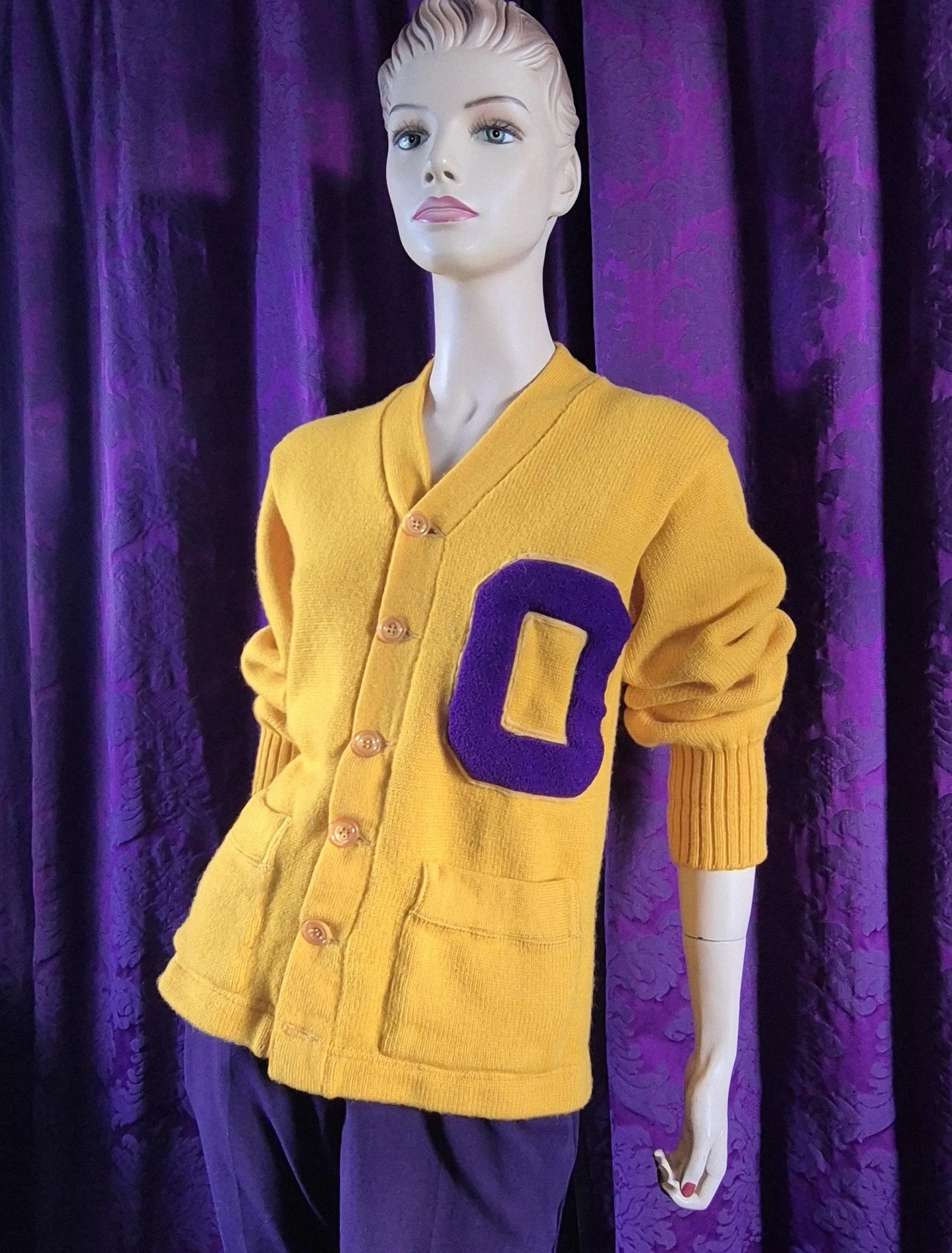 True Vintage Wool Varsity Letterman Cardigan