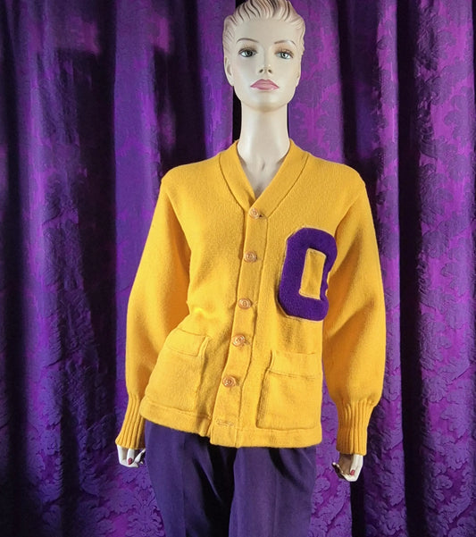 True Vintage Wool Varsity Letterman Cardigan