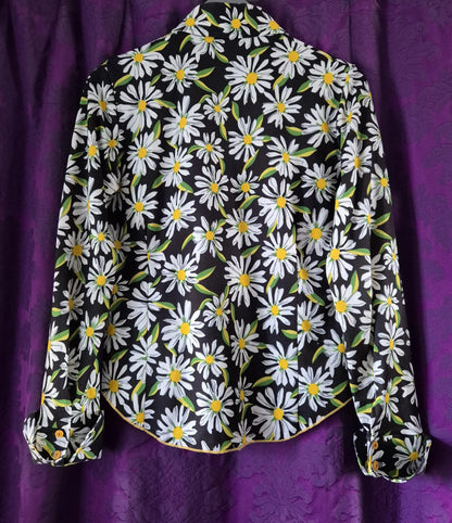 Vintage 1970s Daisy Print Blouse